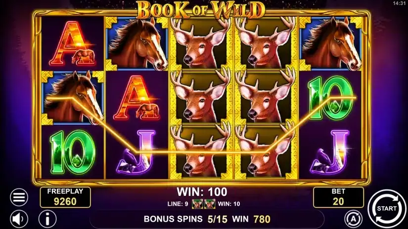 Book of Wild slot screenshot 5