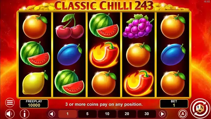 Classic Chili 243 slot screenshot 1