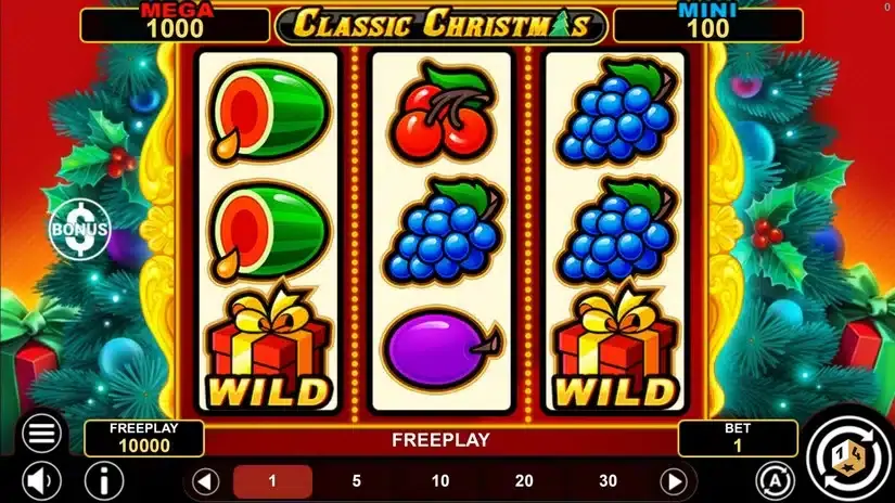 Classic Christmas Hold And Win slot screenshot 1