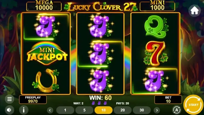 Lucky Clover 27 slot screenshot 2