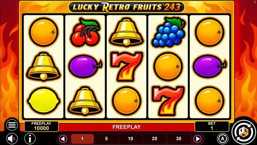 Lucky Retro Fruits 243 slot screenshot 1