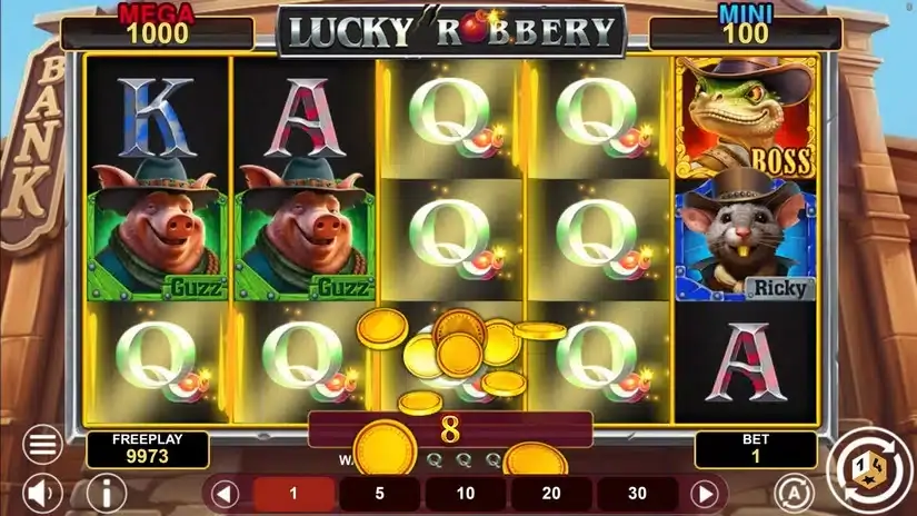 Lucky Robbery Win Spins slot screenshot 2