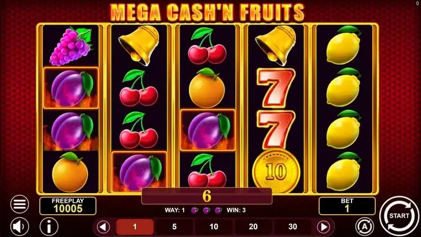 Mega Cash’n Fruits slot screenshot 2