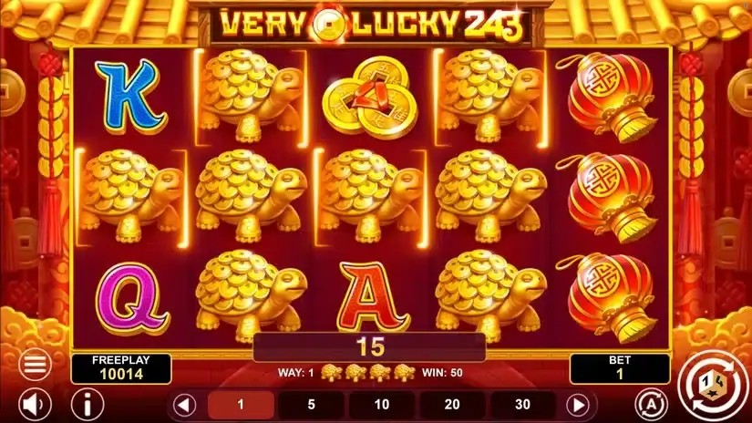 Very Lucky 243 slot screenshot 2