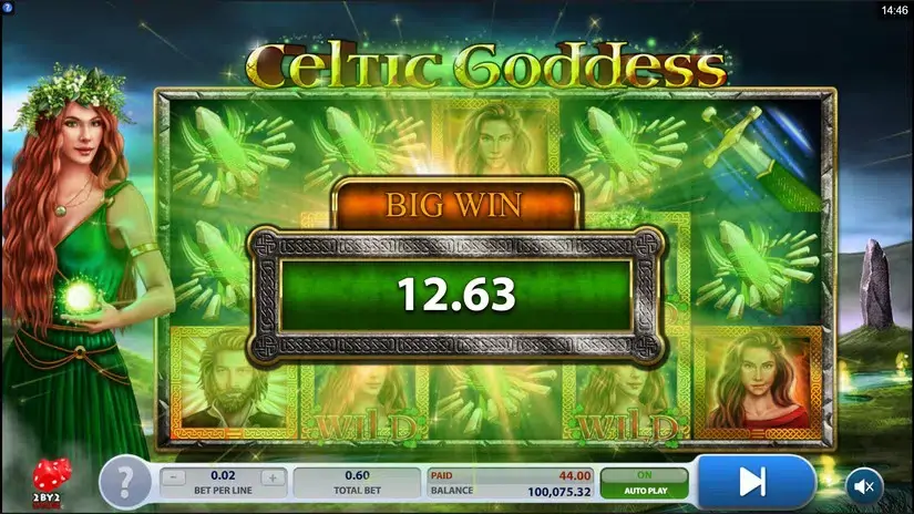 Celtic Goddess slot screenshot 2