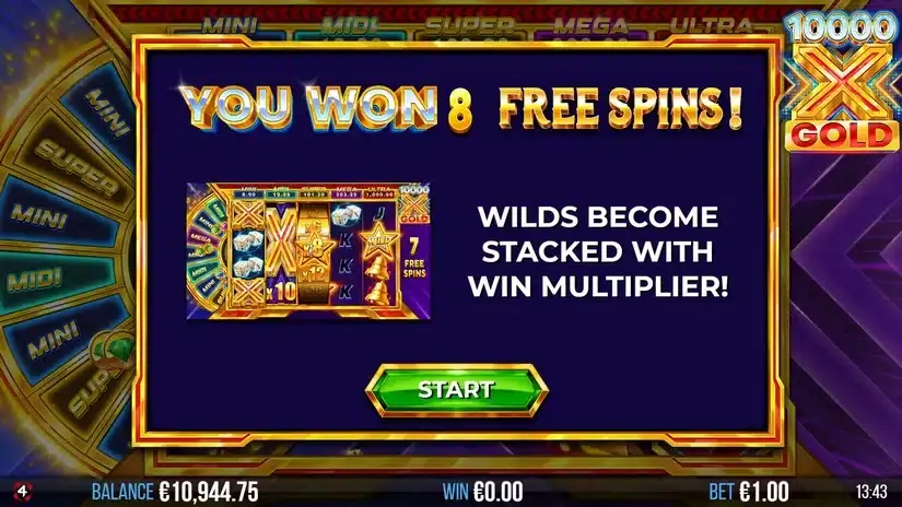 10000x Gold slot screenshot 5