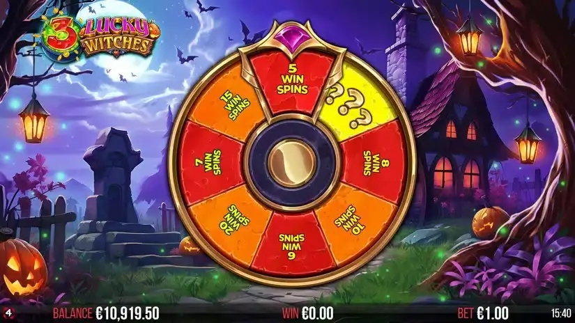 3 Lucky Witches slot screenshot 4