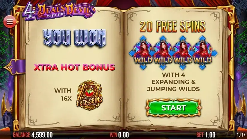 4 Deals With The Devil slot screenshot 3