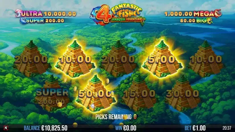 4 Fantastic Fish Amazon Adventure slot screenshot 4