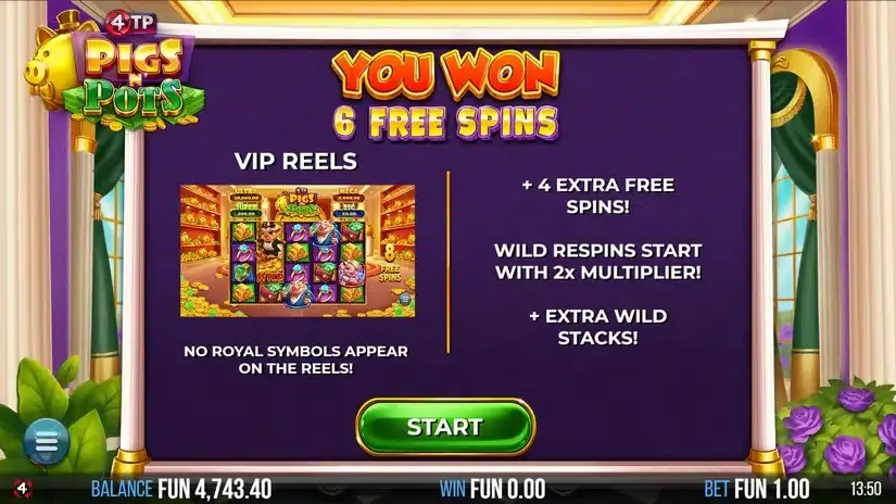 4TP Pigs N’ Pots slot screenshot 4