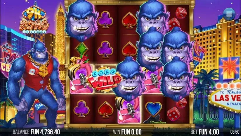 9k Kong in Vegas slot screenshot 3