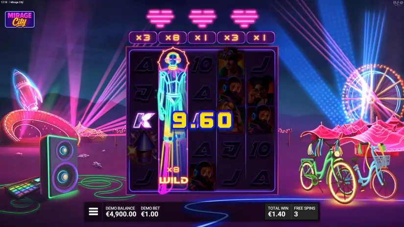 Mirage City slot screenshot 5