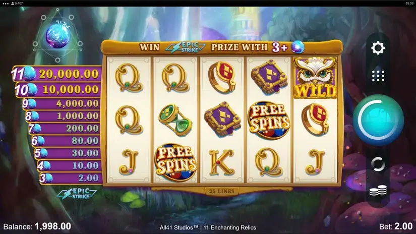 11 Enchanting Relics slot screenshot 1