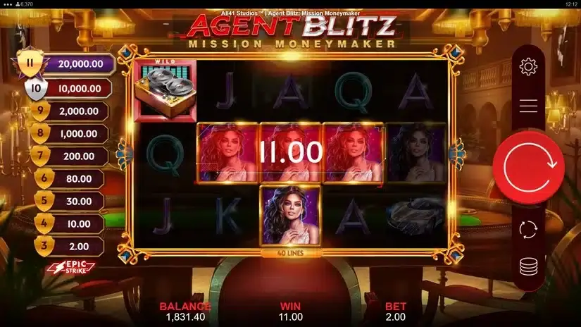 Agent Blitz Mission Moneymaker slot screenshot 3
