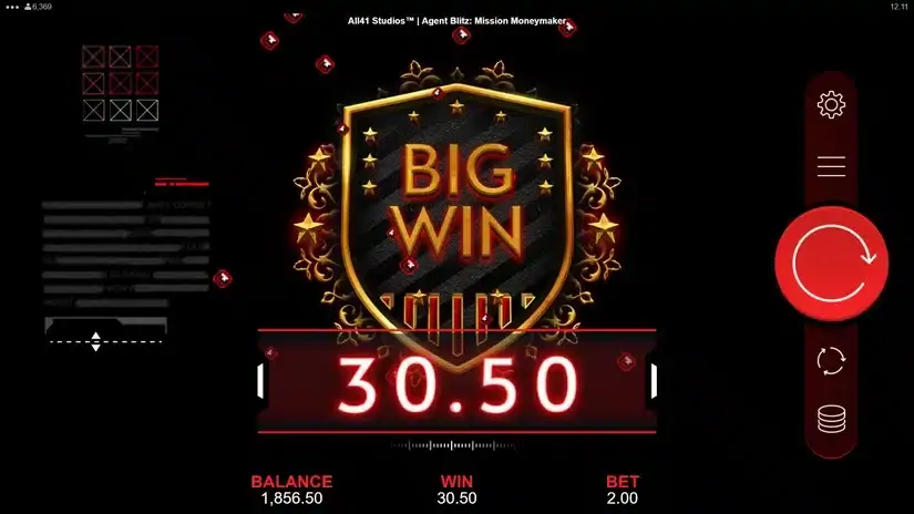 Agent Blitz Mission Moneymaker slot screenshot 