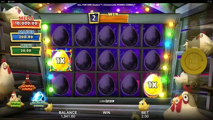 Chickenville Power Combo slot screenshot 4