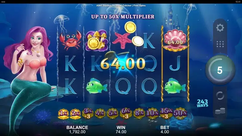 Pearl Catcher slot screenshot 5