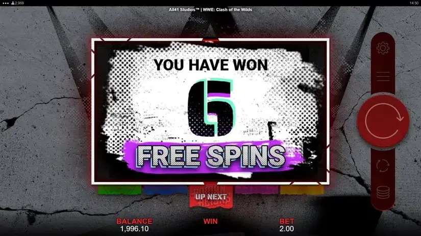 WWE Clash of the Wilds slot screenshot 4