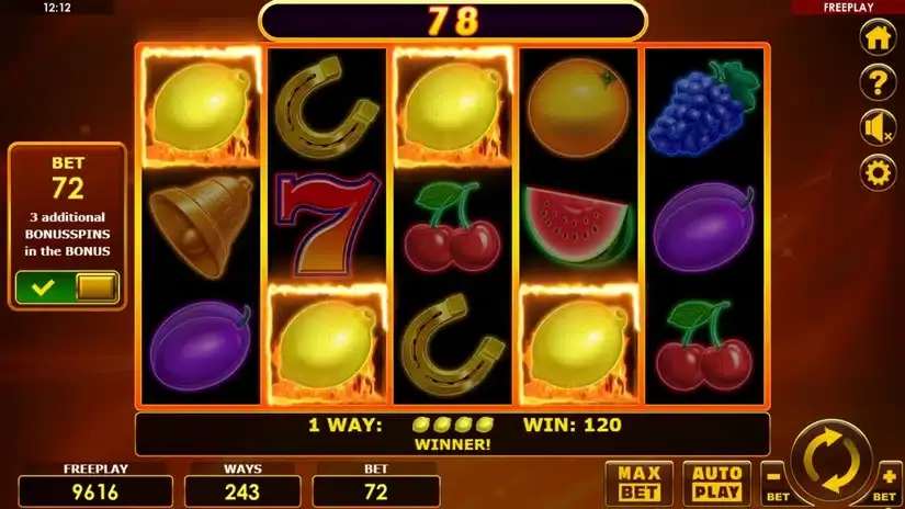 All Ways Hottest Fruits slot screenshot 3