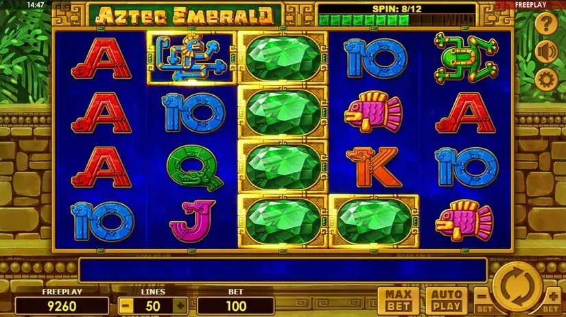 Aztec Emerald slot screenshot 2