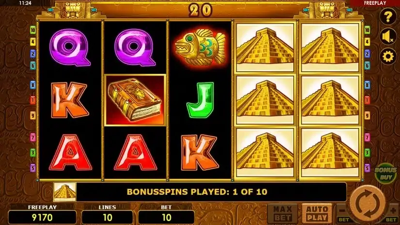 Book of Aztec Bonus Buy slot screenshot 4