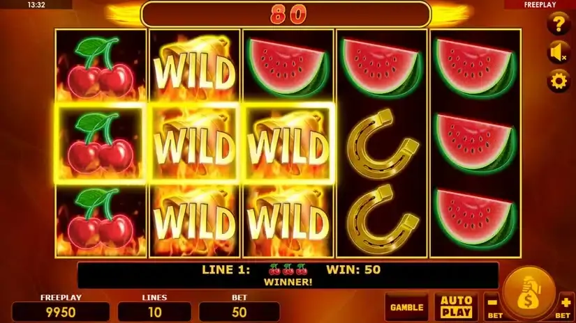 Burning Bells 10 slot screenshot 2