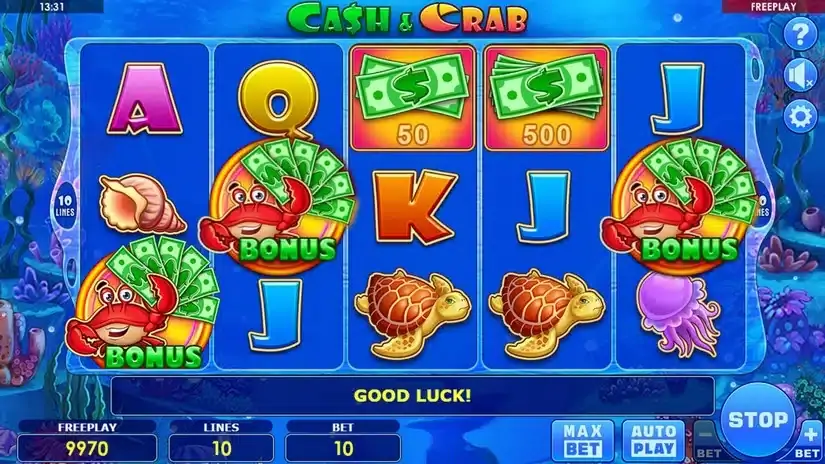 Cash & Crab slot screenshot 2