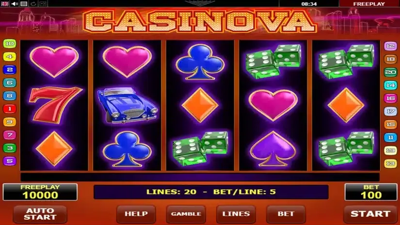 Casinova slot screenshot 1