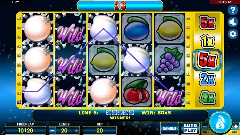 Crystal Fruits slot screenshot 4