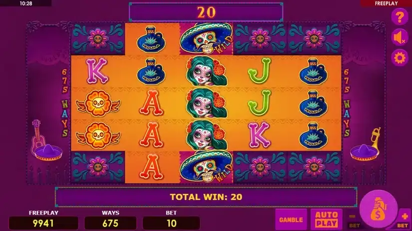 Dia Muertos slot screenshot 4