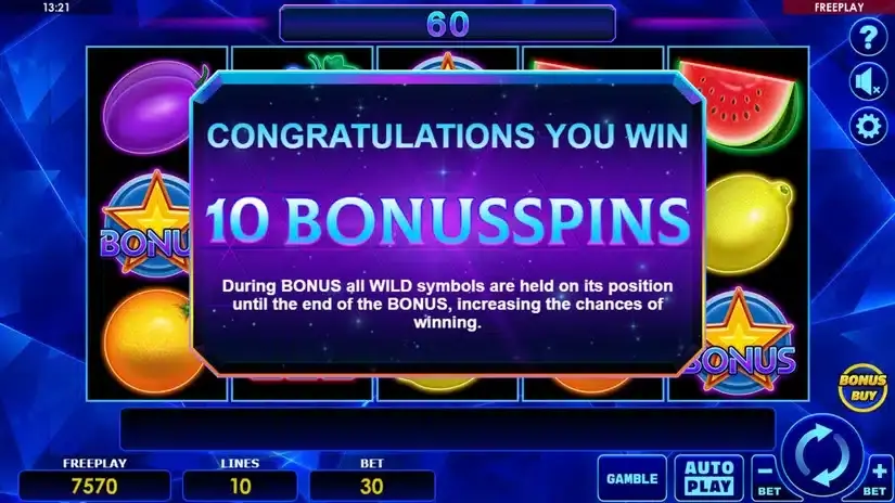 Diamond Staxx slot screenshot 3