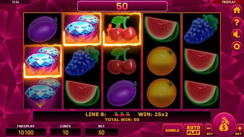 Double Diamonds slot screenshot 4