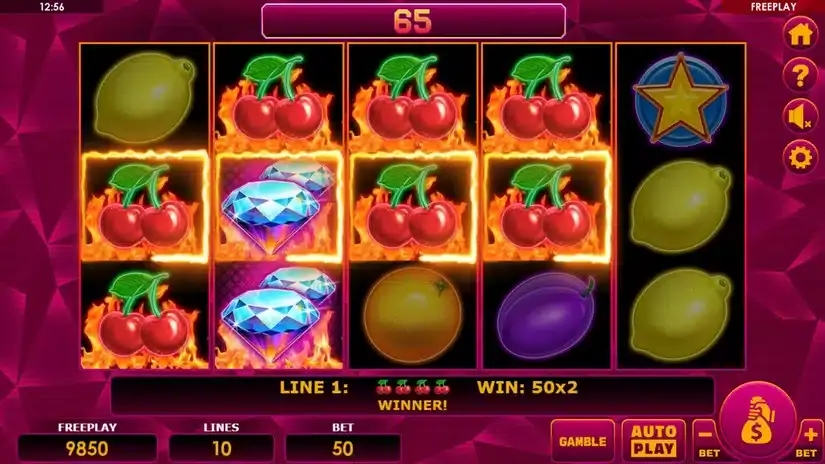 Double Diamonds slot screenshot 2