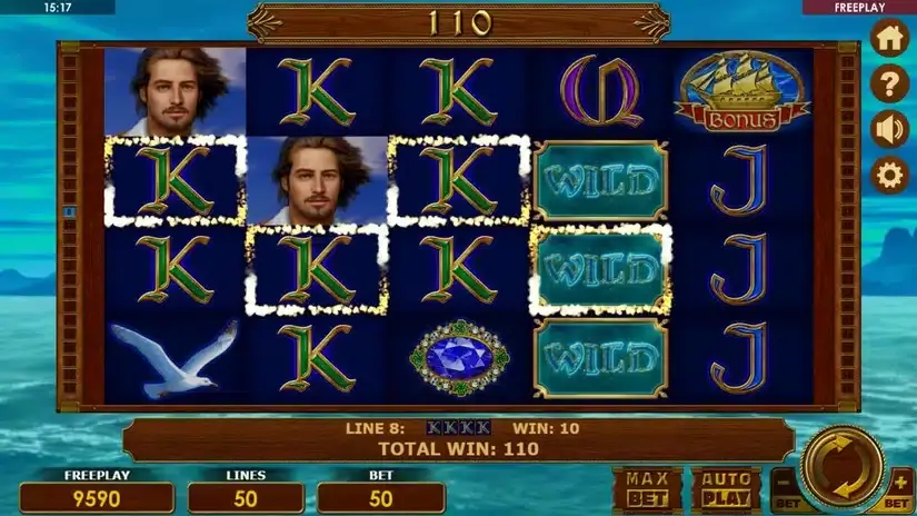 Flying Dutchman slot screenshot 