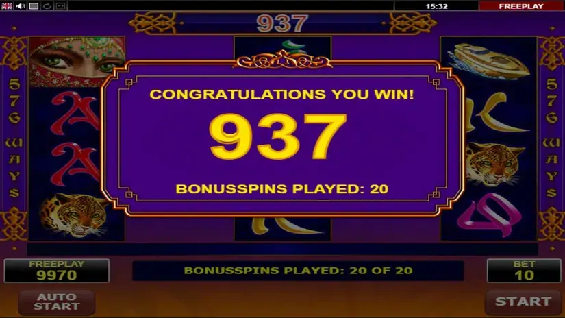 Golden Book slot screenshot 