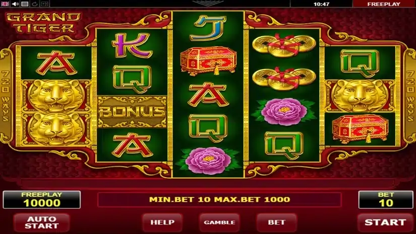 Grand Tiger slot screenshot 1