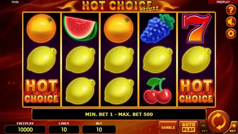 Hot Choice Deluxe slot screenshot 1