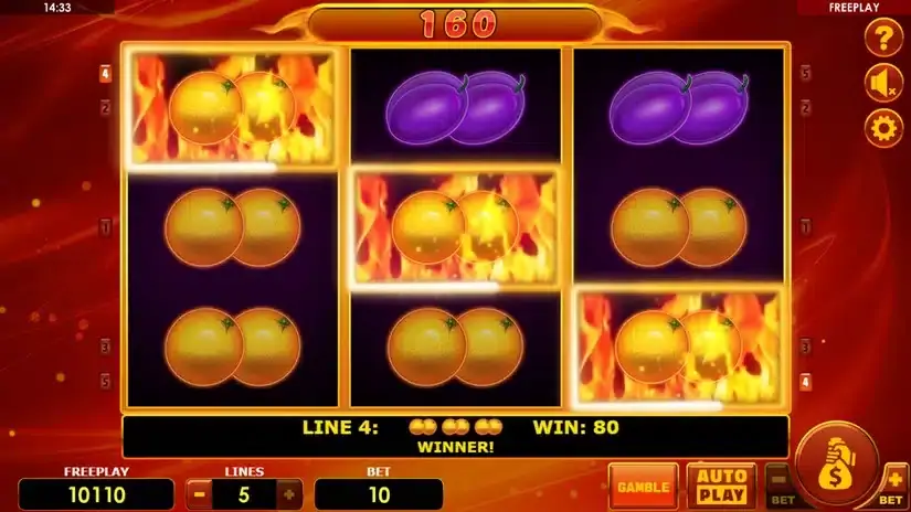 Hot Fruits Deluxe slot screenshot 3