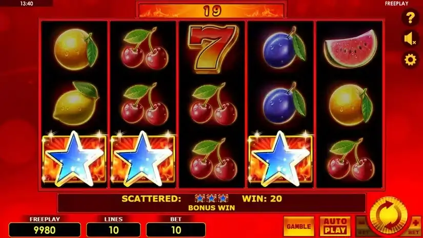 Hot Scatter Deluxe slot screenshot 2
