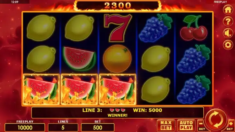 Hot Seven Deluxe slot screenshot 3