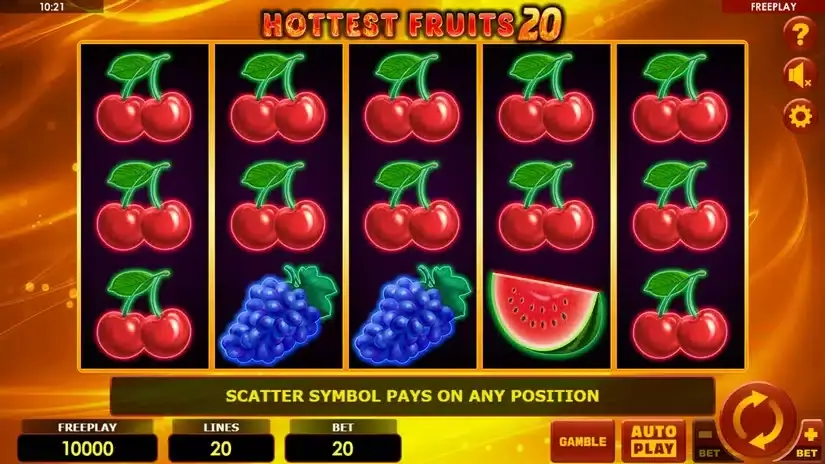 Hottest Fruits 20 slot screenshot 1
