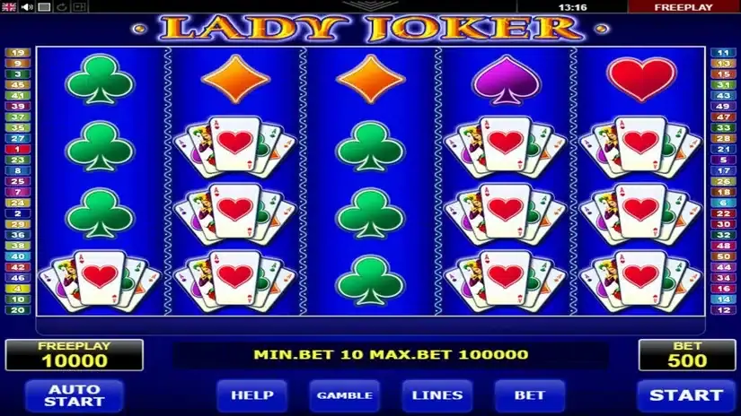 Lady Joker slot screenshot 1