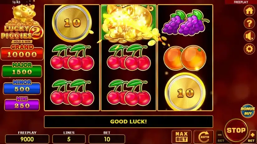 Lucky Piggies 2 Hold & Win slot screenshot 2