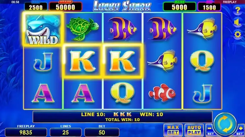 Lucky Shark slot screenshot 4