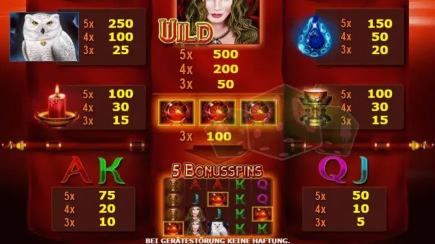 Magic Owl slot screenshot 2