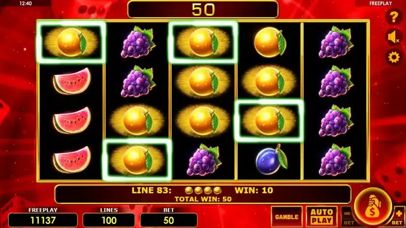 Nicer Dice 100 slot screenshot 