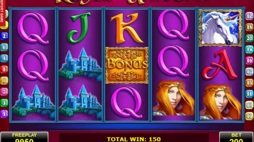 Royal Unicorn slot screenshot 
