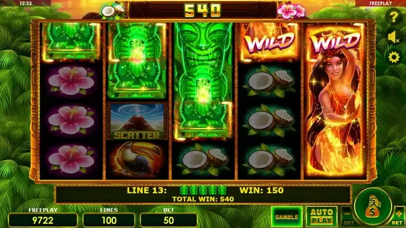 Tiki Madness 100 slot screenshot 5
