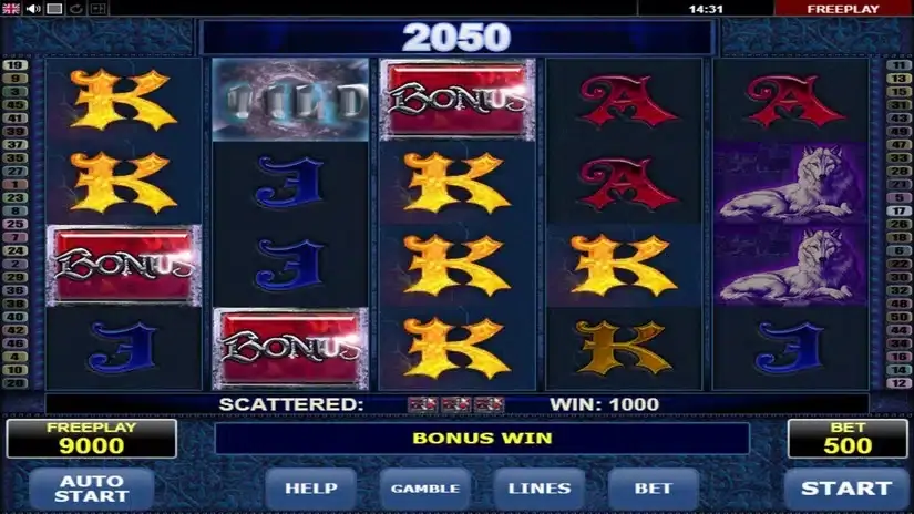 Vampires slot screenshot 2