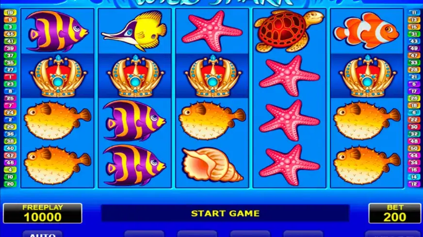 Wild Shark slot screenshot 